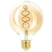 Лампа филаментная F-LED G95-7W-824-E27 7Вт  шар золотая 2400К спирал. тепл. бел. E27 Эра Б0047663 RS