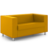 Офис диван 2-х местный желтый