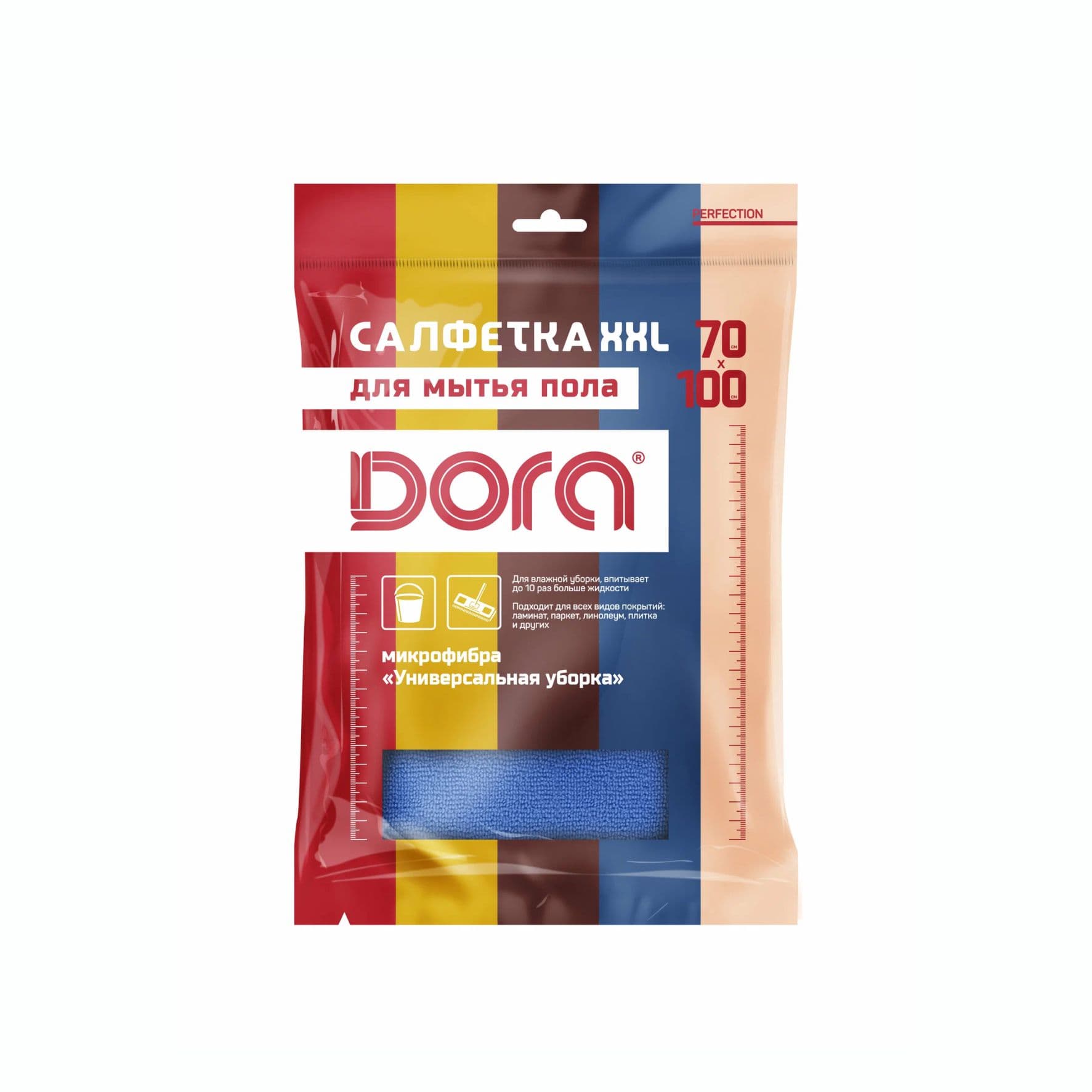 Салфетка из микрофибры для пола Dora 100х70см 2001-025