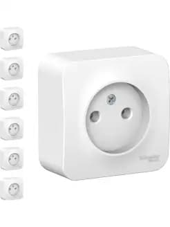 Розетка 1гн без З/К о/у белый изол.пласт. 16А IP20 Blanca Systeme Electric (1/18)