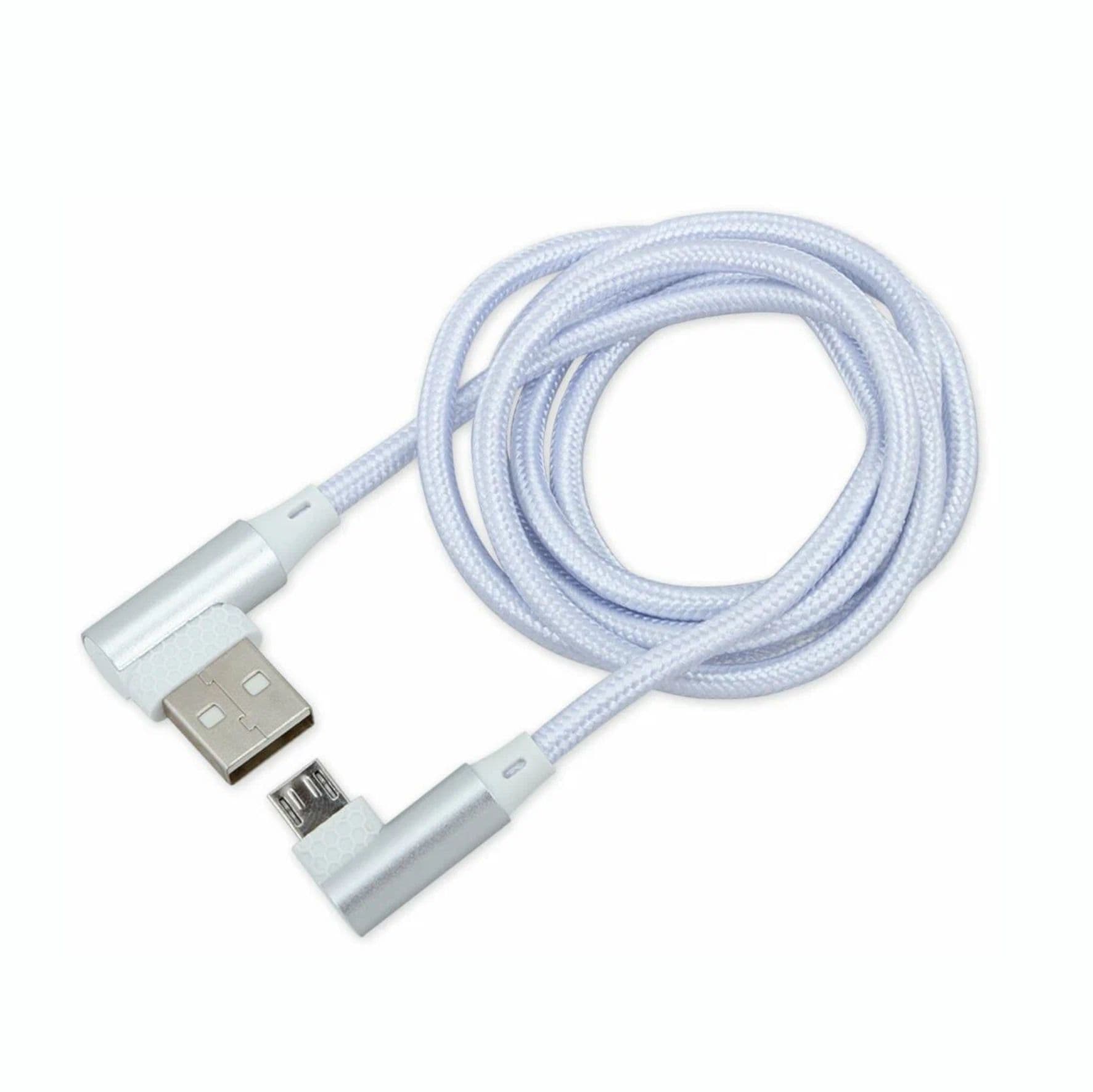 Кабель зарядный Micro USB, белый (угловой),Arnezi (арт.A0605030)