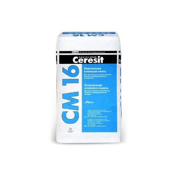 Клей цементный Ceresit СМ-16 для плитки 25кг/48