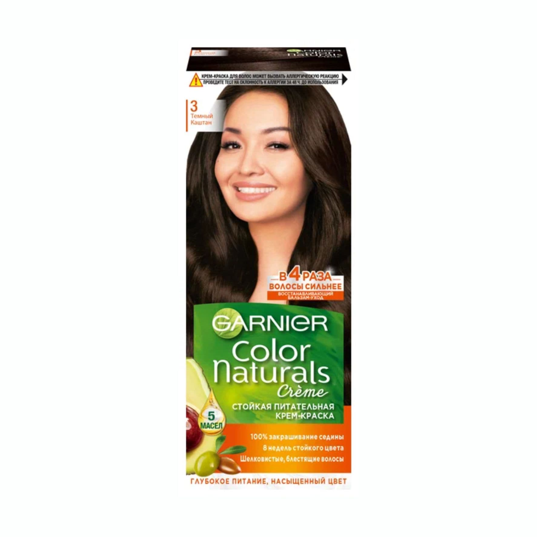 Крем-краска для волос Garnier 3 Темно-каштановый