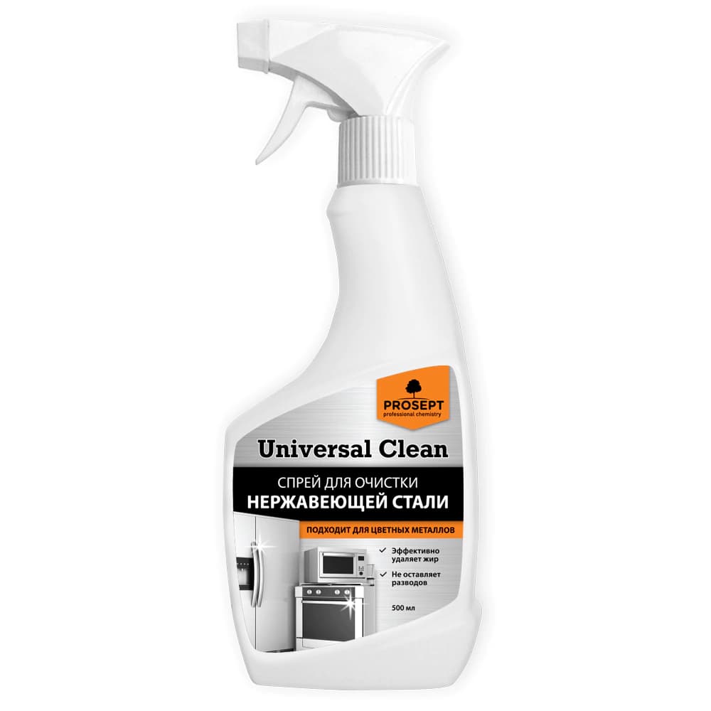 Очиститель для нержавеющей стали и цветных металлов Prosept Universal Clean 0,5л 269-05