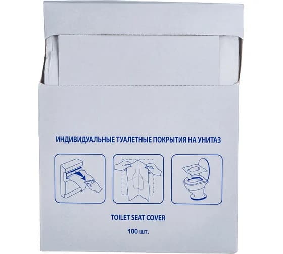 Покрытия для унитаза одноразовые Paterra (100шт.) 104-019