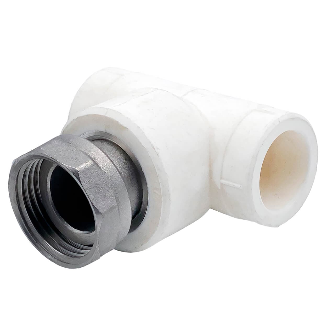 Тройник ПП с накидной гайкой D25-1"-25