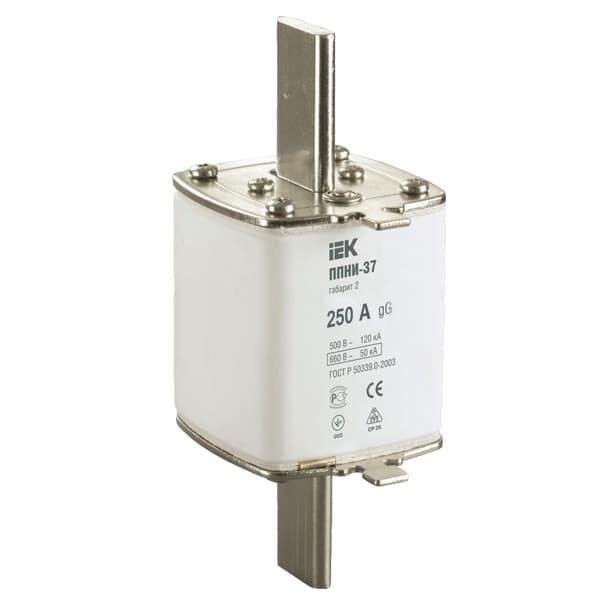 Плавкая вставка предохранителя ППНИ-37 250А 2 IEK (1/24)