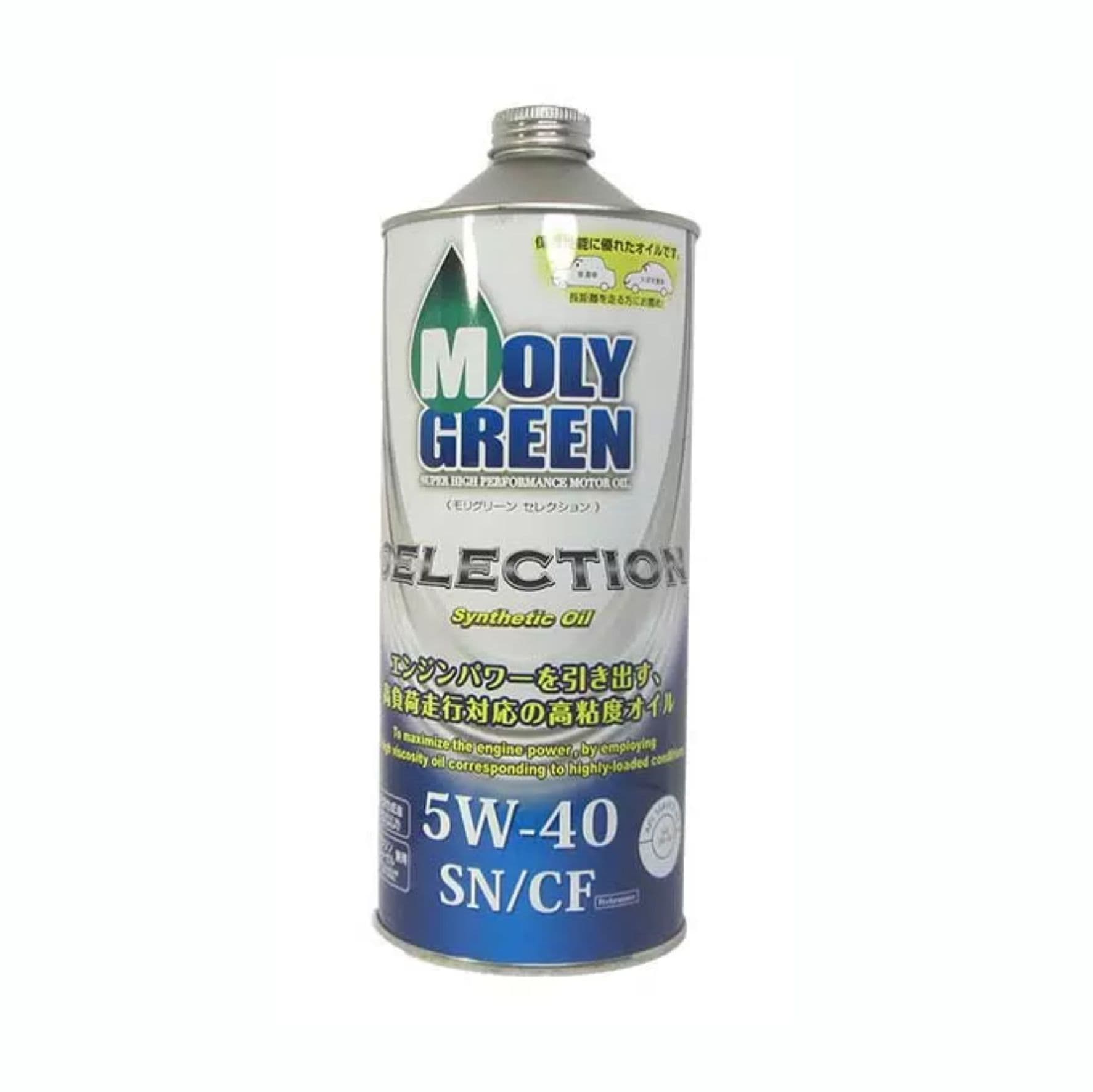 Масло моторное 5W-40, 1 л (синтетика), MolyGreen Selection SN/CF (бензин) (розлив)