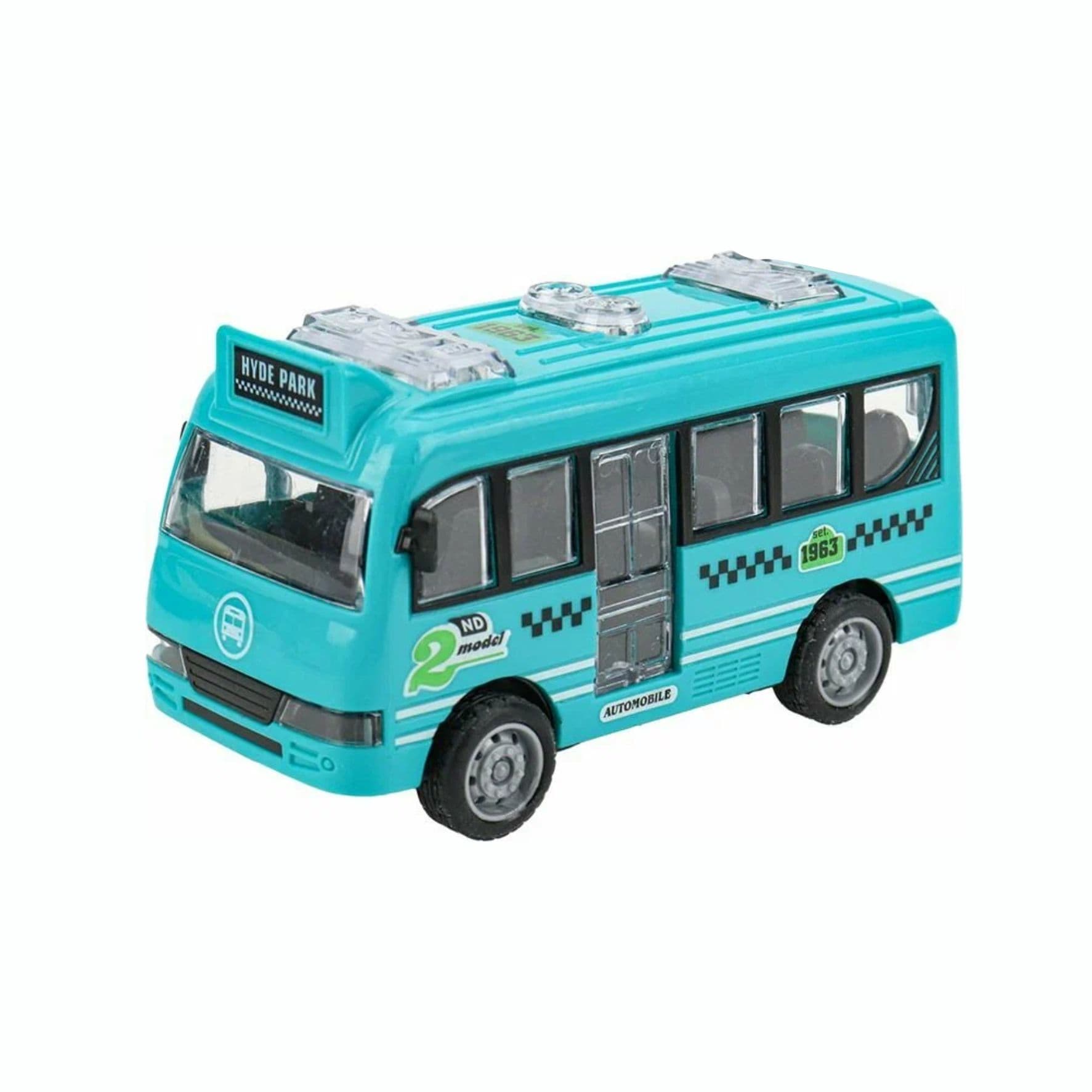 Автобус инерционный 12х6,5х5,5 см, открыв. двери, микс МИ-7490