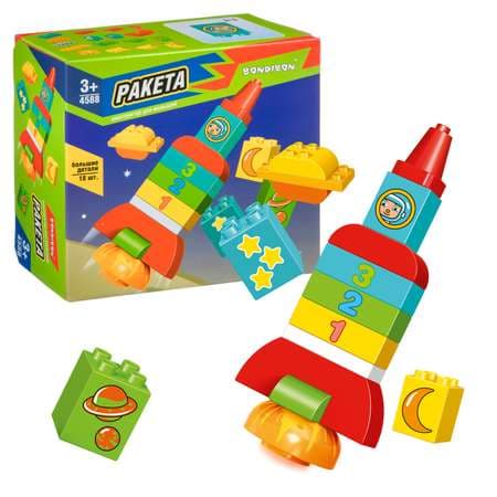 Конструктор "ракета" (20 дет.) (18х7,5х14см) (Арт. FL1685)