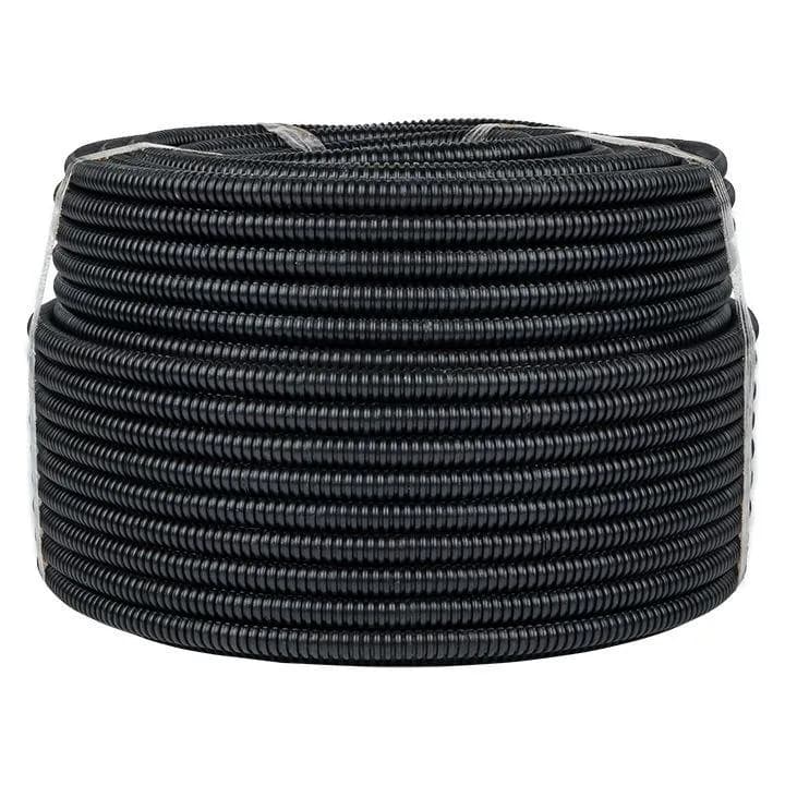 Труба гофр. ПНД с протяжкой d16 мм (100 м) черн. EKF-Plast