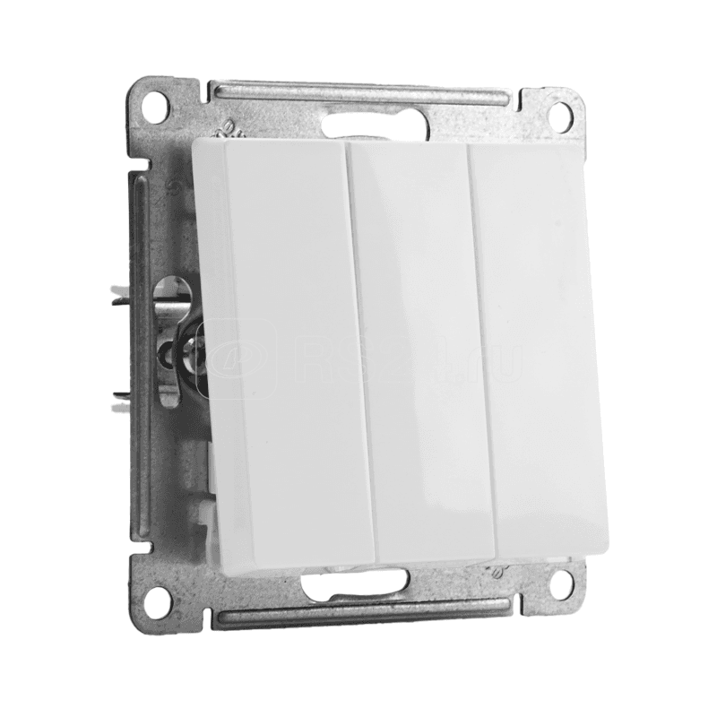 Выключатель 3-кл. СП AtlasDesign 10А IP20 (сх. 1+1+1) 10AX механизм бел. SE ATN000131