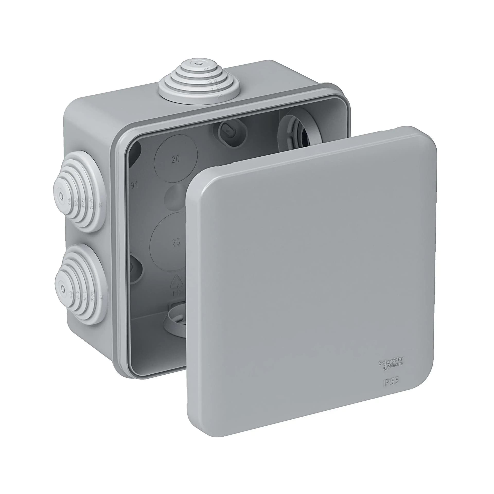 Коробка разветвительная о/у сер IP55 70х70х40 Systeme Electric (1/96)