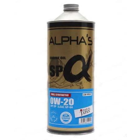 Масло моторное 0W-20, 1 л (синтетика) Alphas SN, SP (бенз)