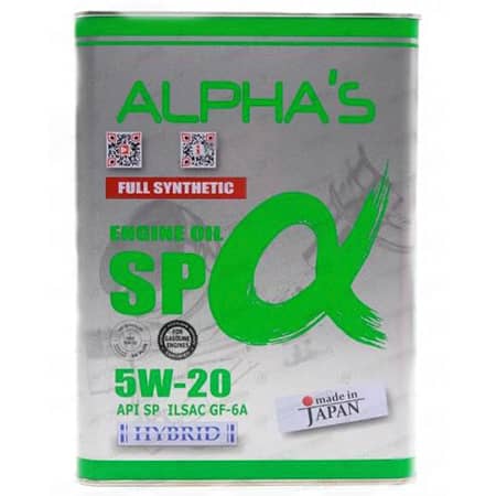 Масло моторное 5W-20, 4 л (синтетика) Alphas SP/GF-6A (бенз/гибр)