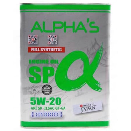 Масло моторное 5W-20, 4 л (синтетика) Alphas SP/GF-6A (бенз/гибр)