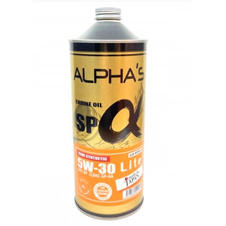 Масло моторное 5W-30, 1 л (п/синт) Alphas SP Lite (бенз/гибр)