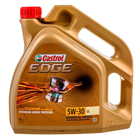 Масло моторное 5W-30, 4 л (синтетика) Castrol EDGE LL (бенз/диз)