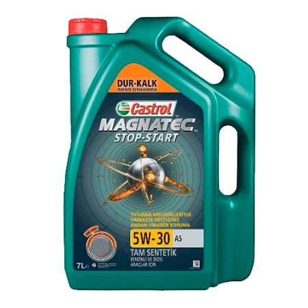 Масло моторное 5W-30, 7 л (синтетика) Castrol Magnatec A5 (бенз/диз)