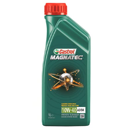 Масло моторное 10W-40, 1 л (п/синт) Castrol Magnatec (бенз/диз)