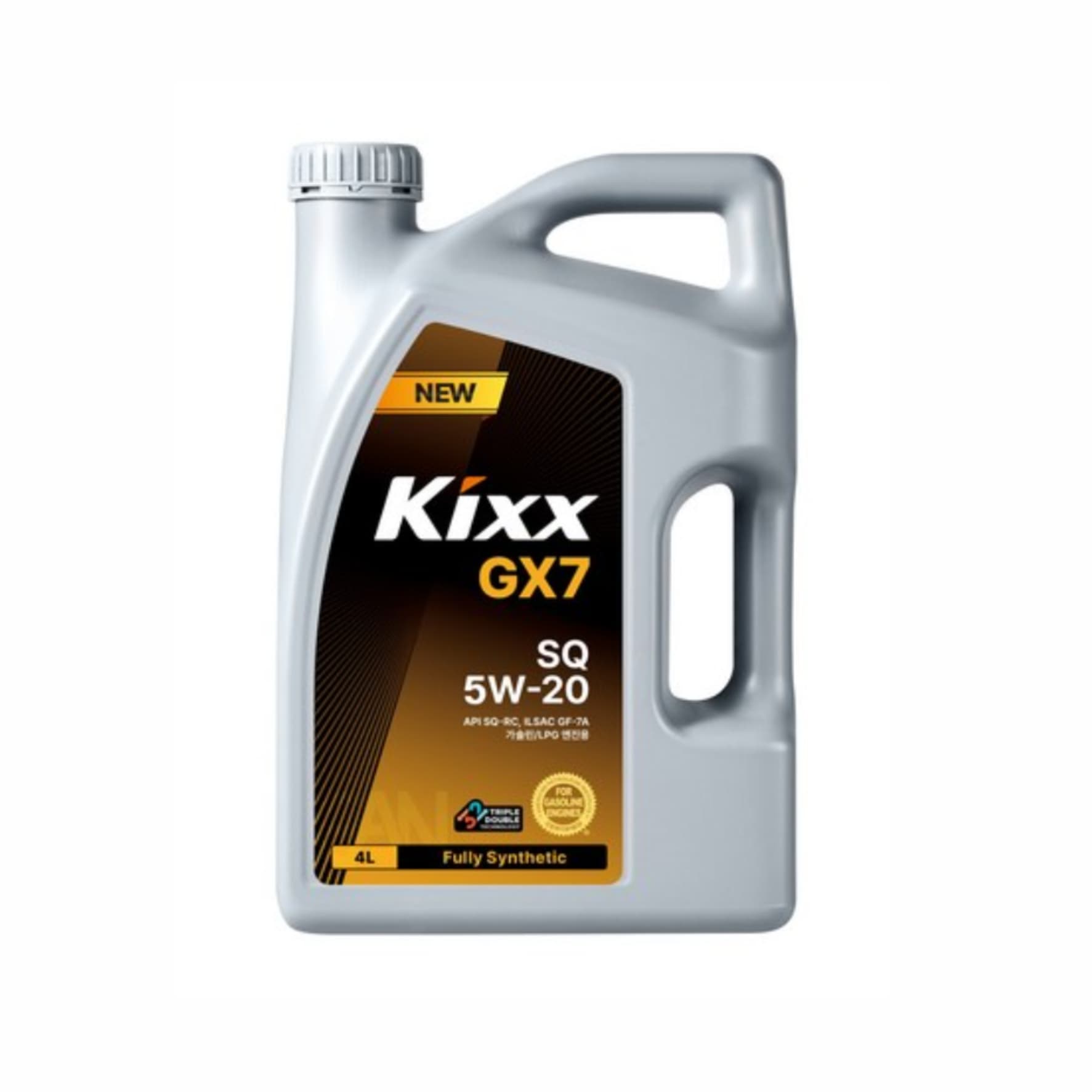 Масло моторное 5W-20, 4 л (синтетика), Kixx GX7 SQ API SQ-RC, ILSAC GF-7A (бензин)