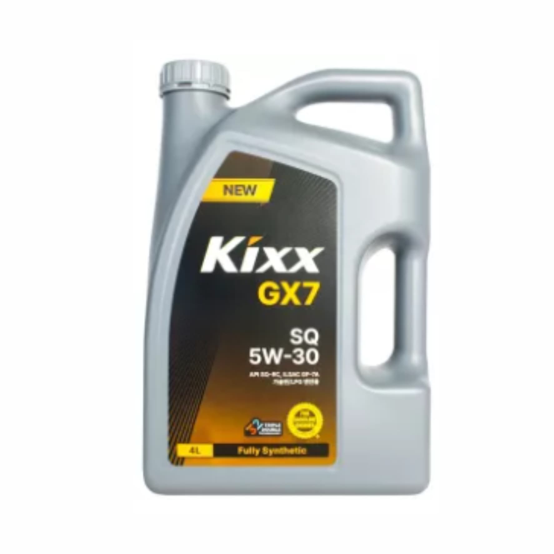 Масло моторное 5W-30, 4 л (синтетика), Kixx GX7 SQ API SQ-RC, ILSAC GF-7A (бензин)