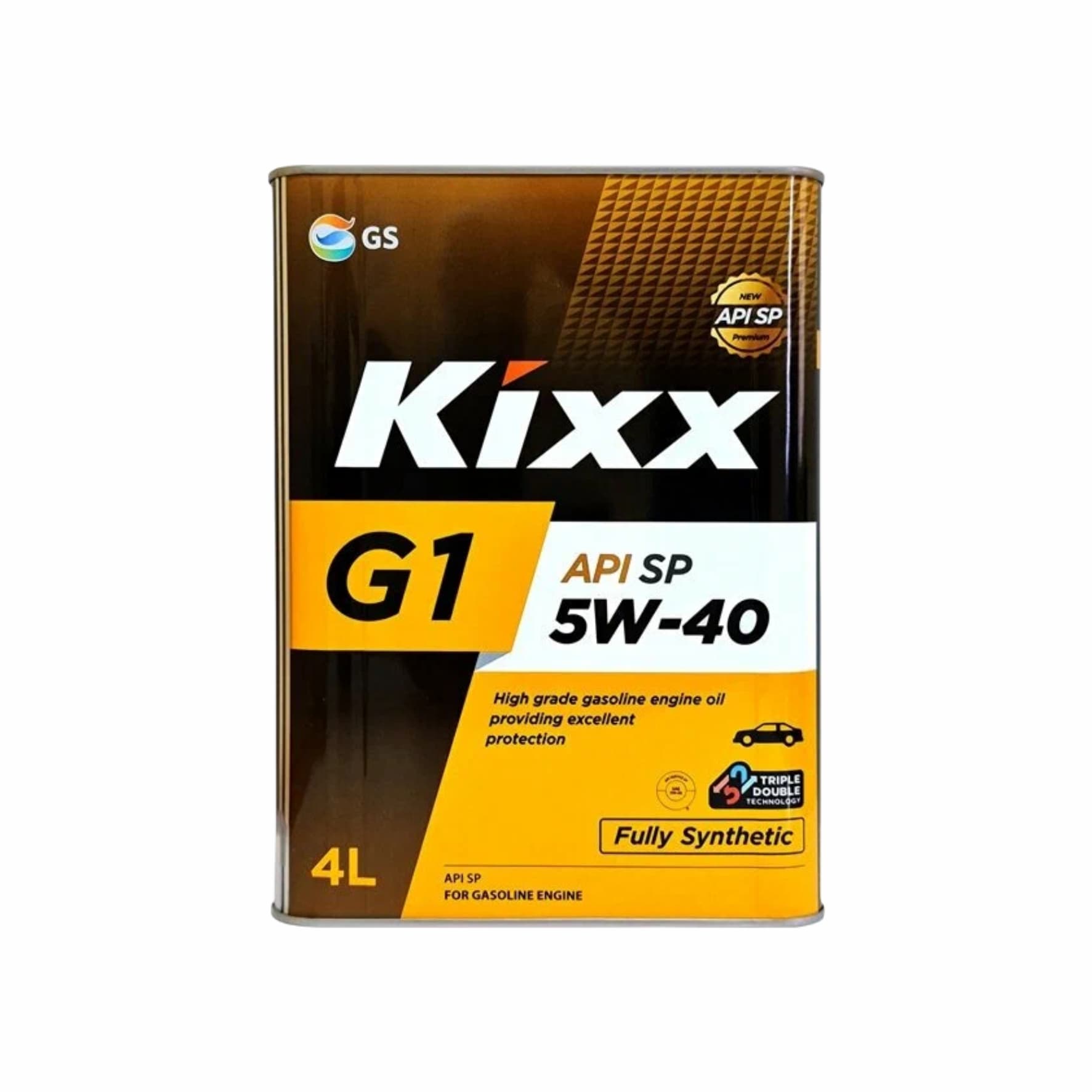 Масло моторное 5W-40, 4 л (синтетика), Kixx GX7 (G1) AP/SP (бензин)
