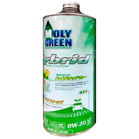 Масло моторное 0W-20, 1 л (синтетика), MolyGreen Hybrid SP (бензин)