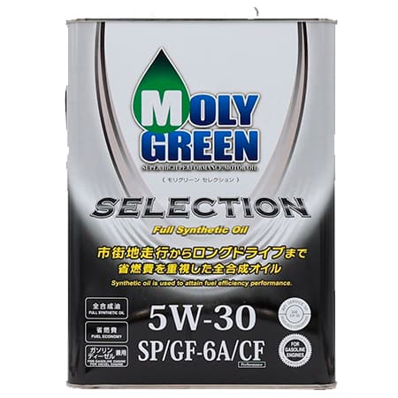 Масло моторное 5W-30, 4л (синтетика), MolyGreen Selection SP/GF-6A/CF (бензин)