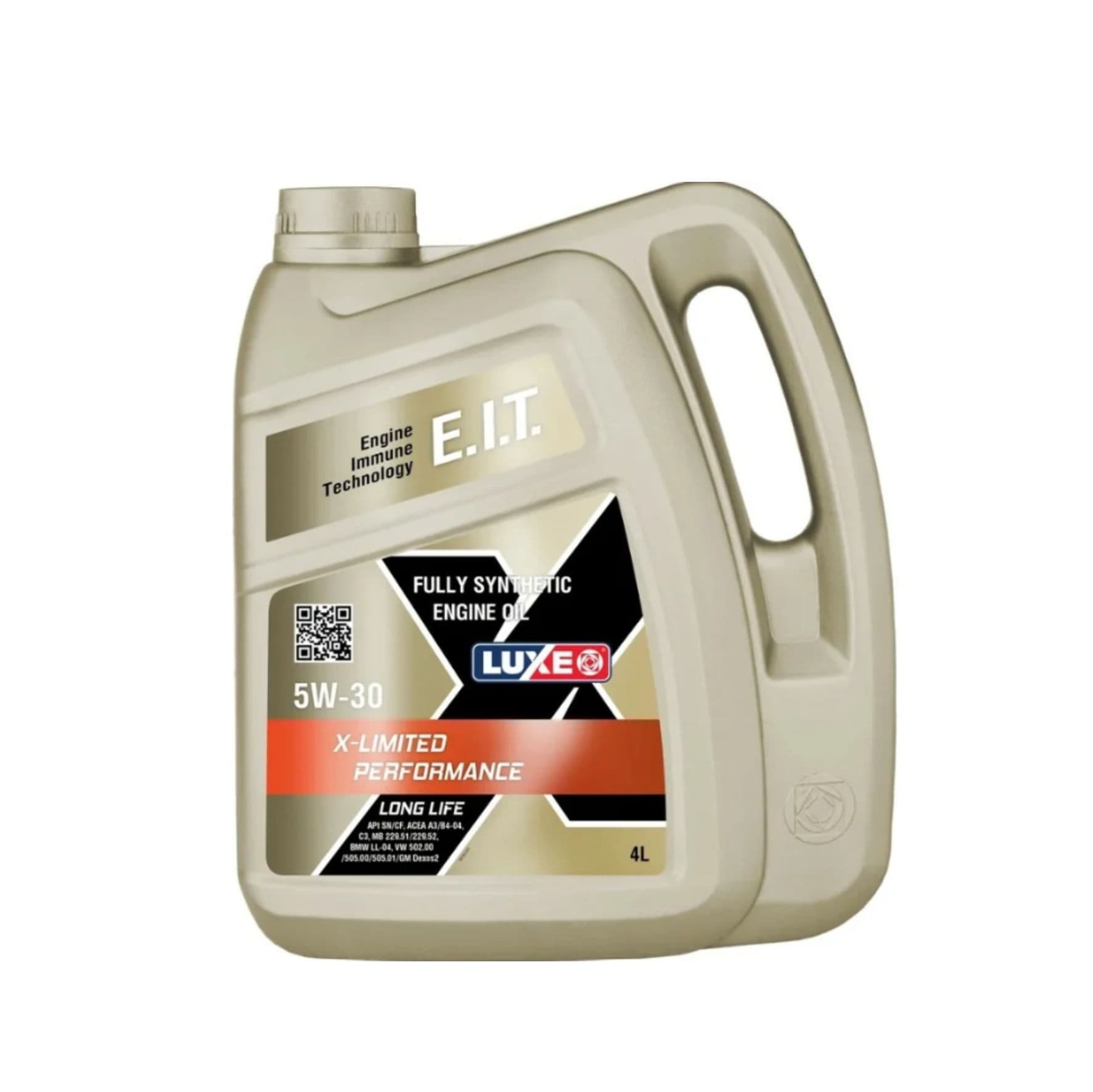 Масло моторное 5W-30, 4 л (синтетика), Luxe X-Limited Performance LL C3 (бенз/дизель)