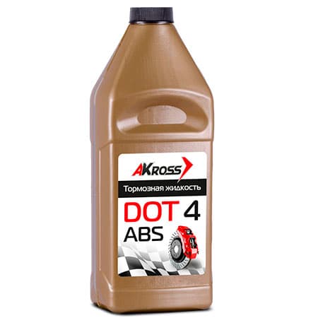 Тормозная жидкость DOT-4 Akross (910 мл) золото