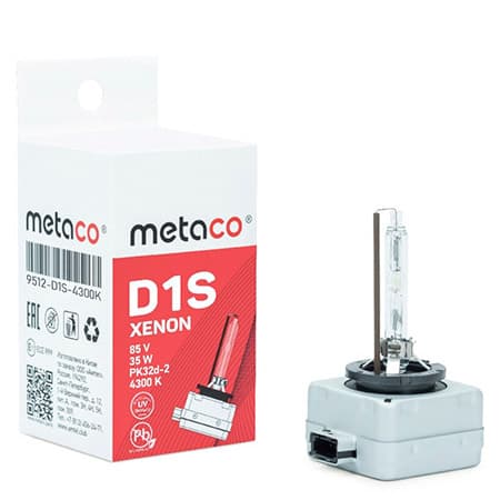 Лампа D1S 4300К ксеноновая Metaco (арт. 9512-D1S-4300K)