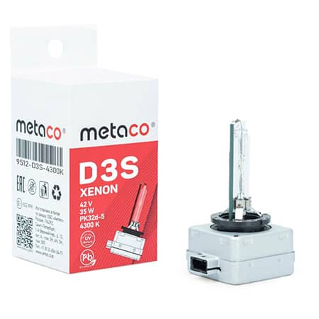 Лампа D3S 4300К ксеноновая Metaco