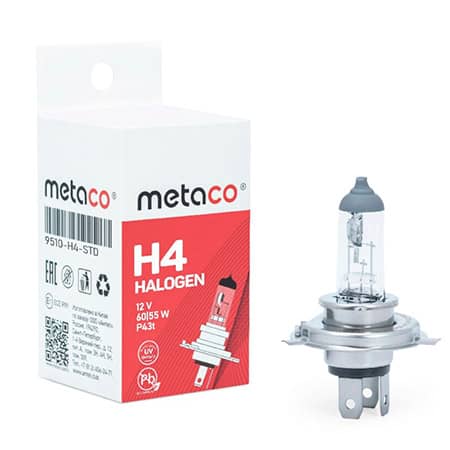 Лампа H4 12V-60/55W cтандартная P43t Metaco