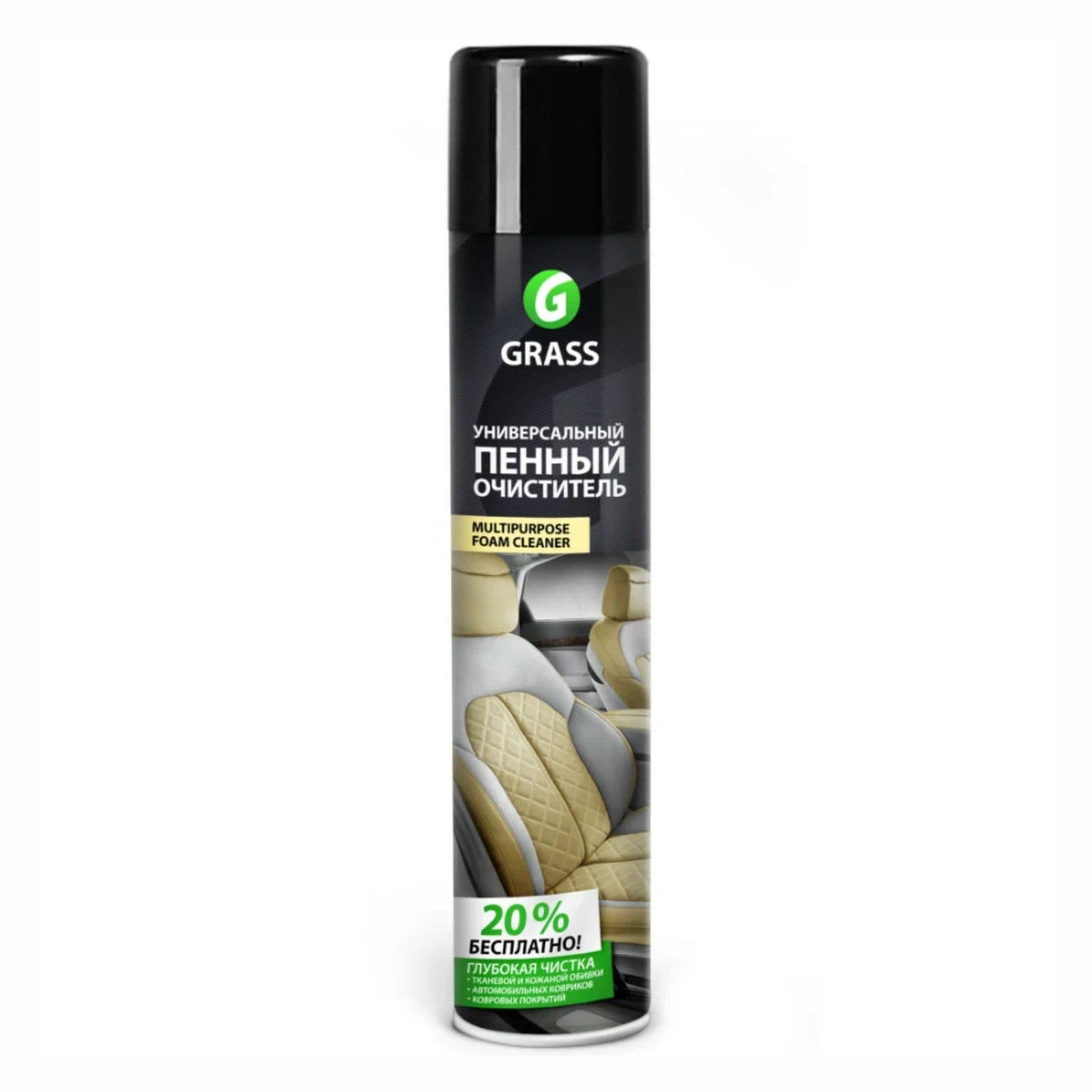 Универсальный пенный очиститель Multipurpose Foam Cleaner, аэрозоль, Grass, 0,75л (арт. 112117)