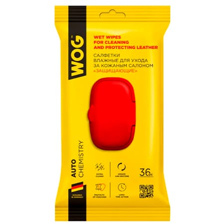 Салфетки влажные для автосалона и интерьера (36 шт.) Wog (арт. WGC0662)