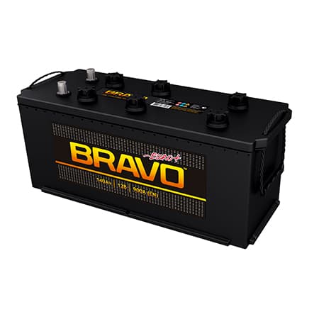 Аккумулятор 140 Ач 6СТ-140L BRAVO о.п. (3) Евро