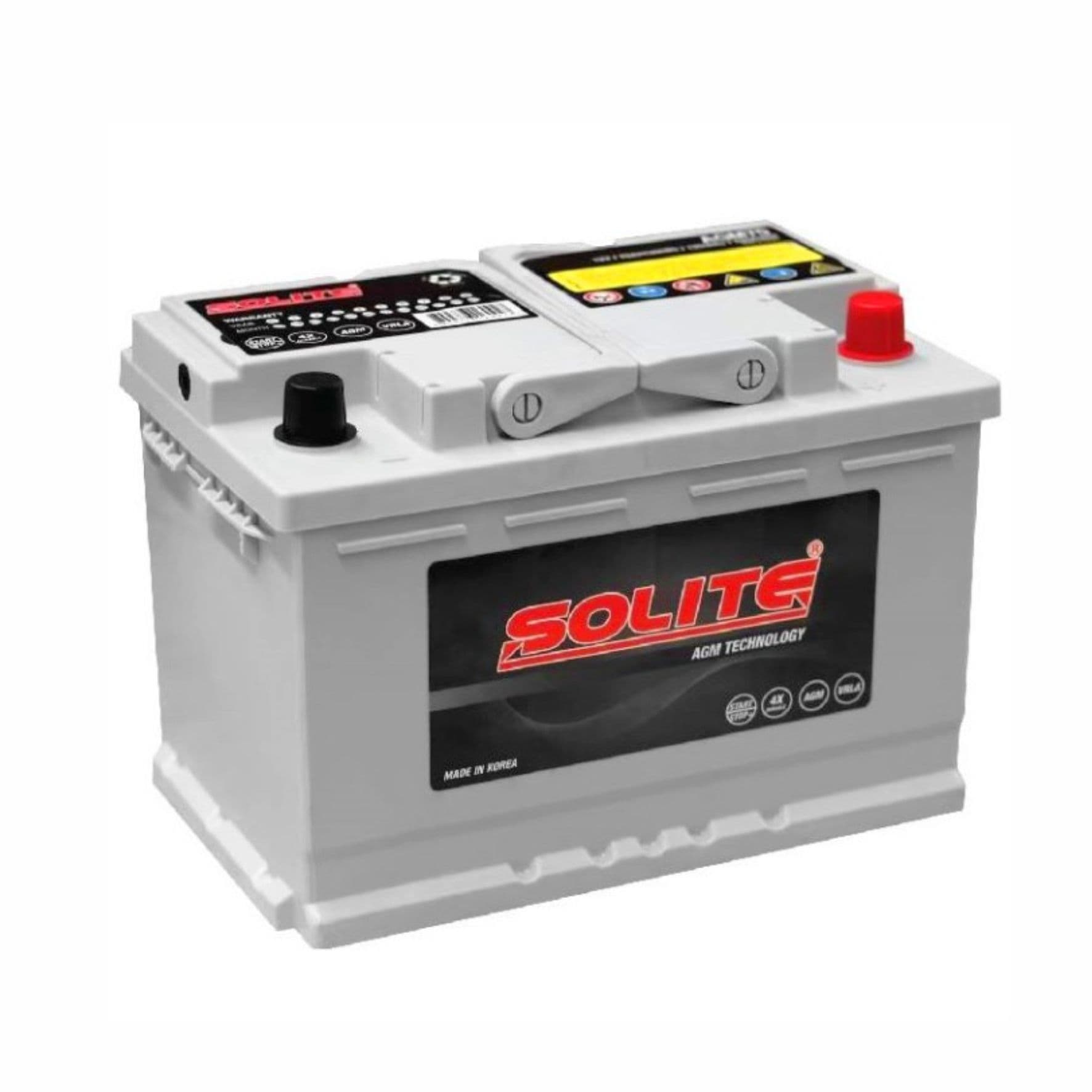 Аккумулятор 70 Ач AGM70L Solite 760 А о.п. (0) (L3)