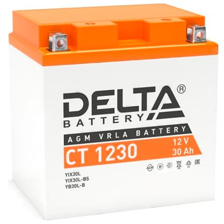 Аккумуляторная батарея стартерная Delta CT 1230, (арт. 3401010030027)
