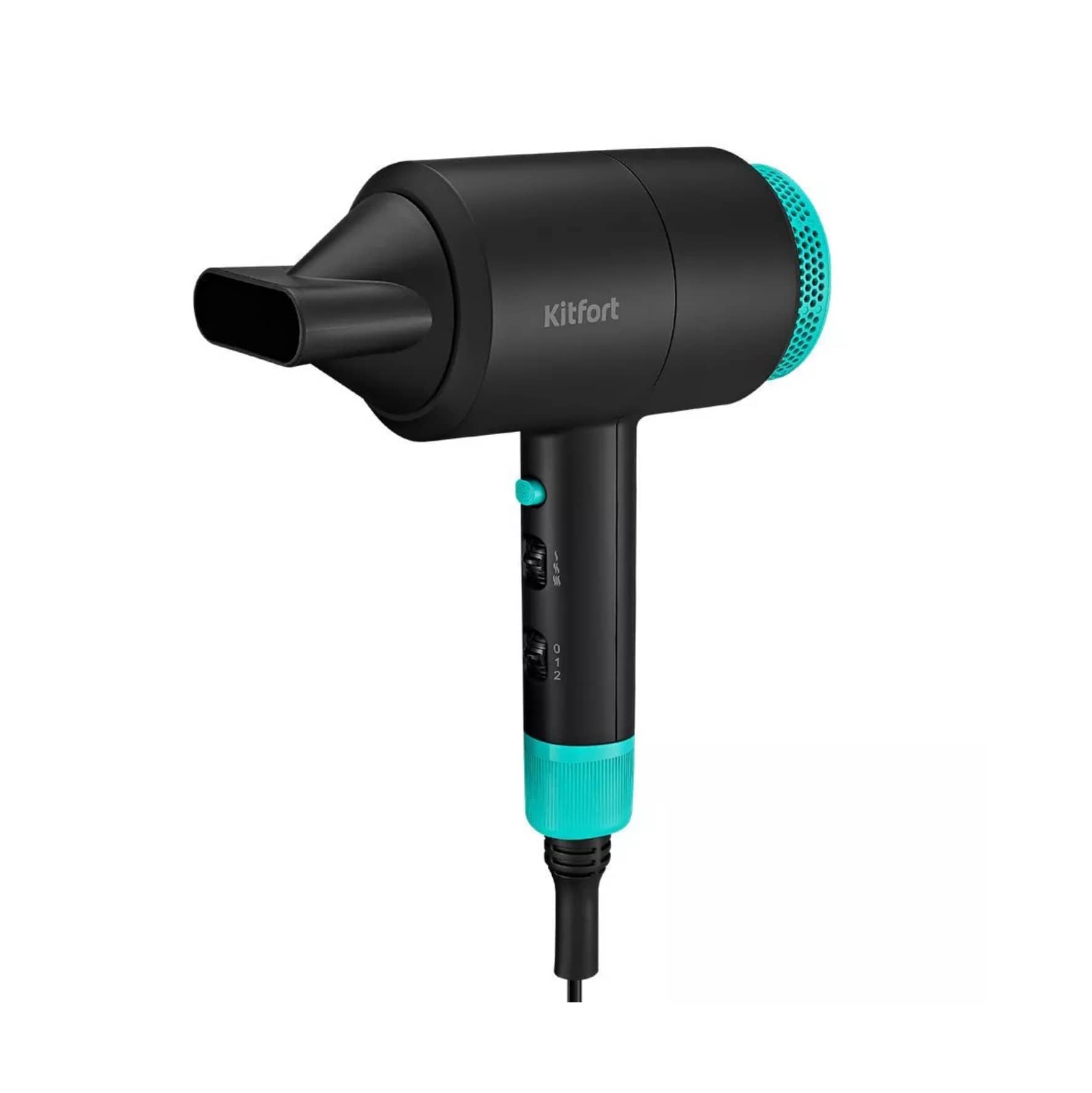 Фен KITFORT KT-3228-3 черно-бирюзовый