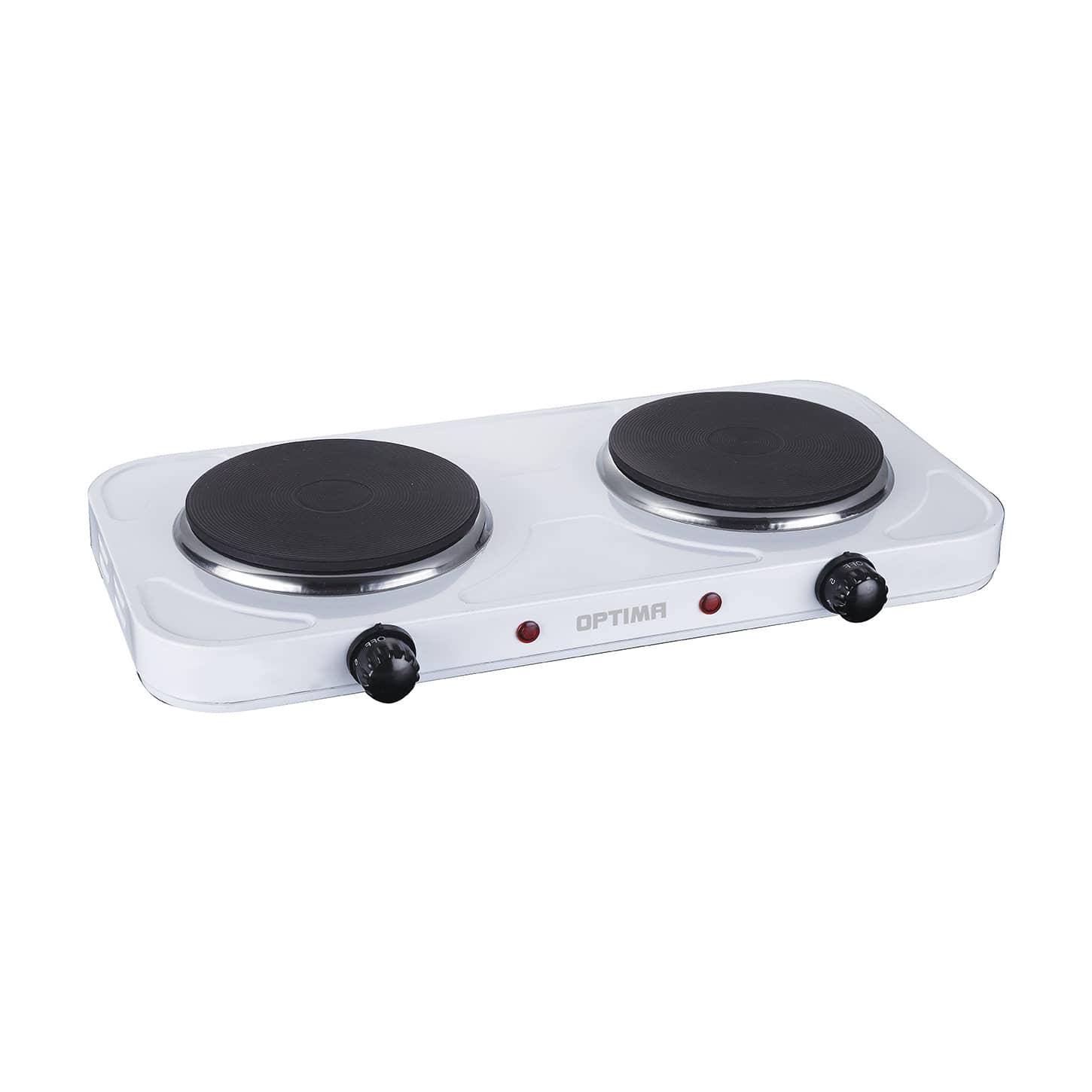 Плита настольная электрическая 2 конфорки блины белая Willmark HS-210W
