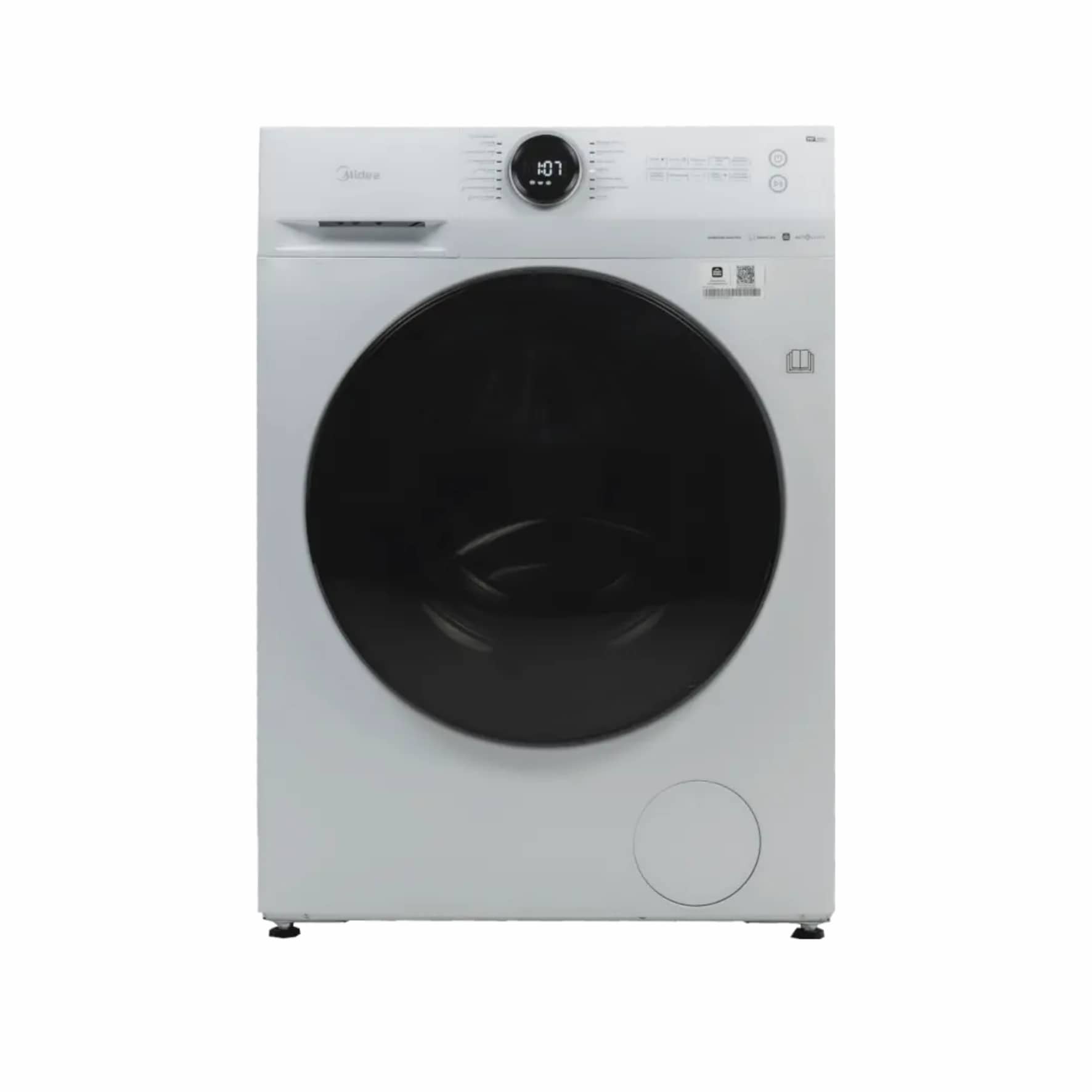 Стирально-сушильная машина 8кг Midea MF200D80WB/W-C с дисплеем белая инверторная
