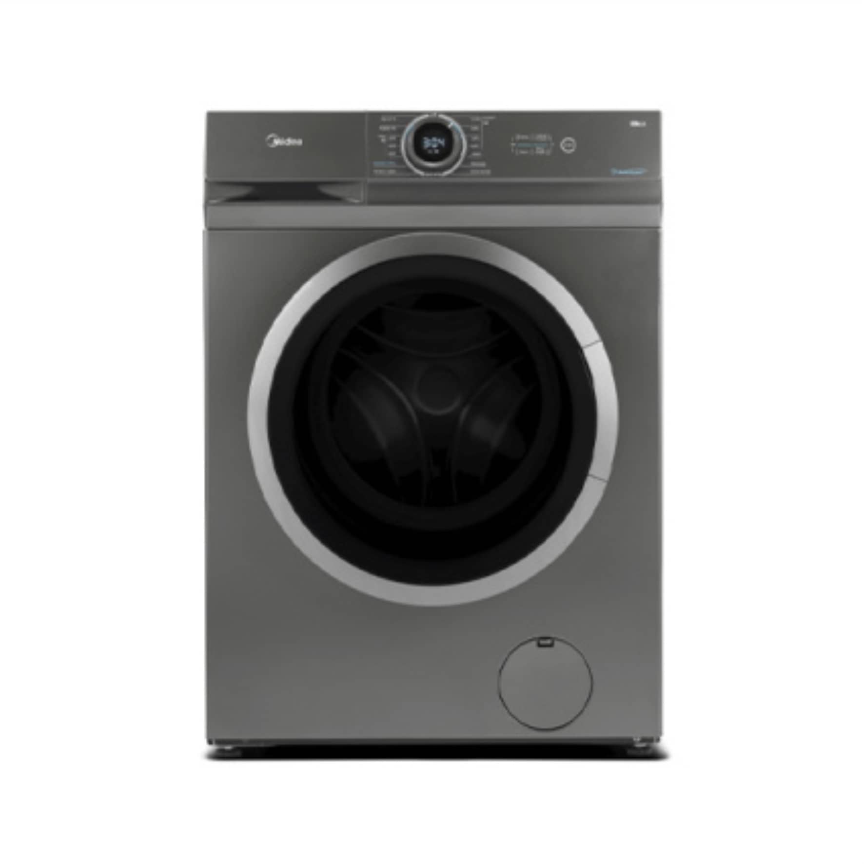 Стиральная машина 7кг Midea глубина 40 см MF100W70/T-C с дисплеем серая