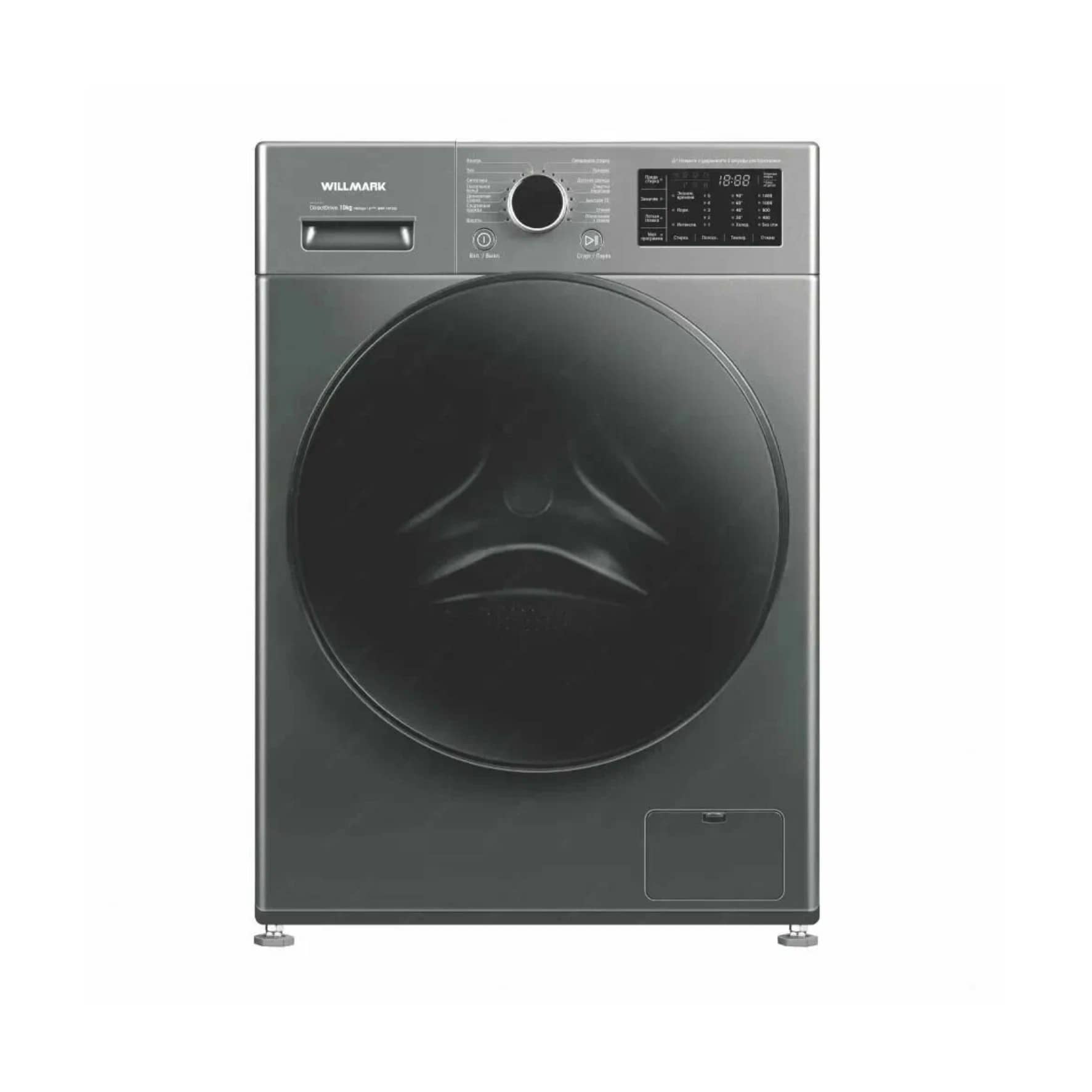 Стиральная машина 10кг Willmark WMF-1015LG графит с дисплеем