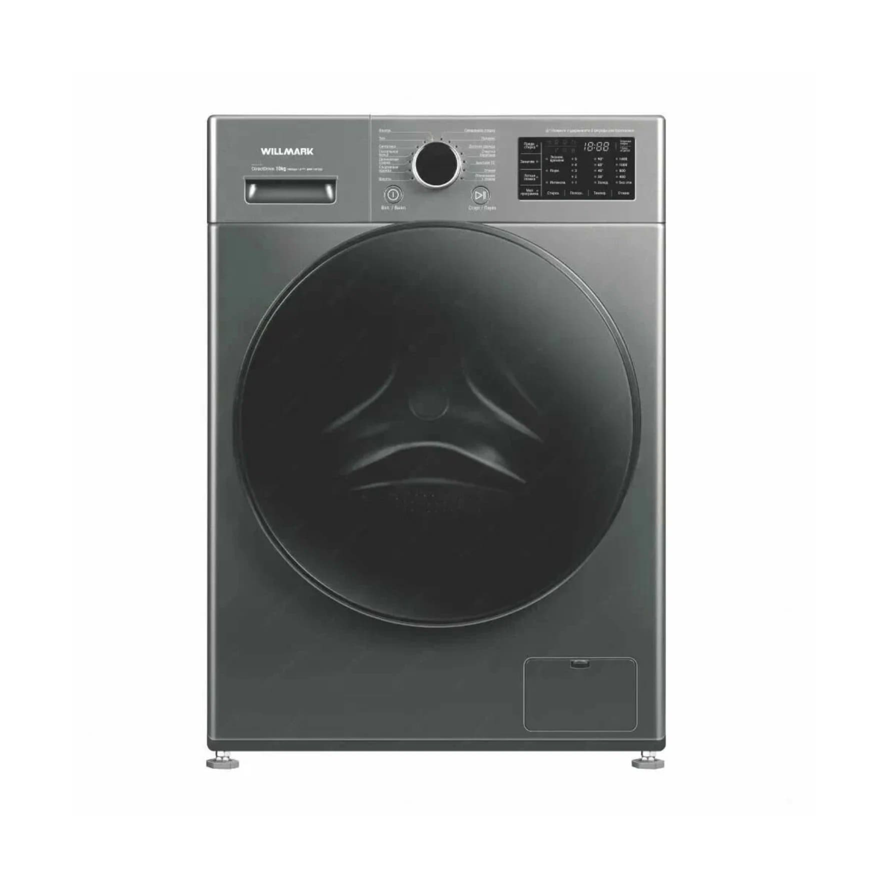 Стиральная машина 10кг Willmark WMF-1015LG графит с дисплеем
