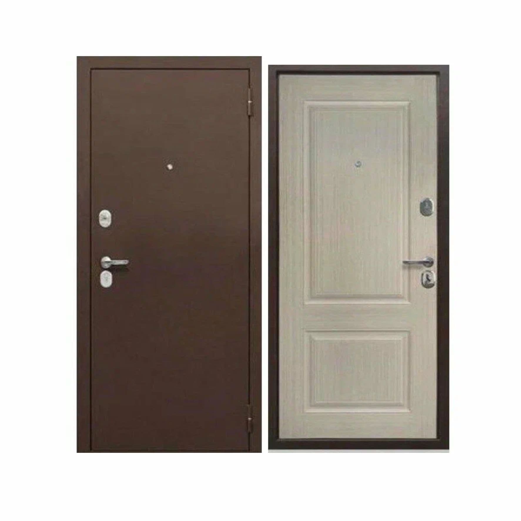 Дверь мет. 6 см Бежевый Клен (860 R)