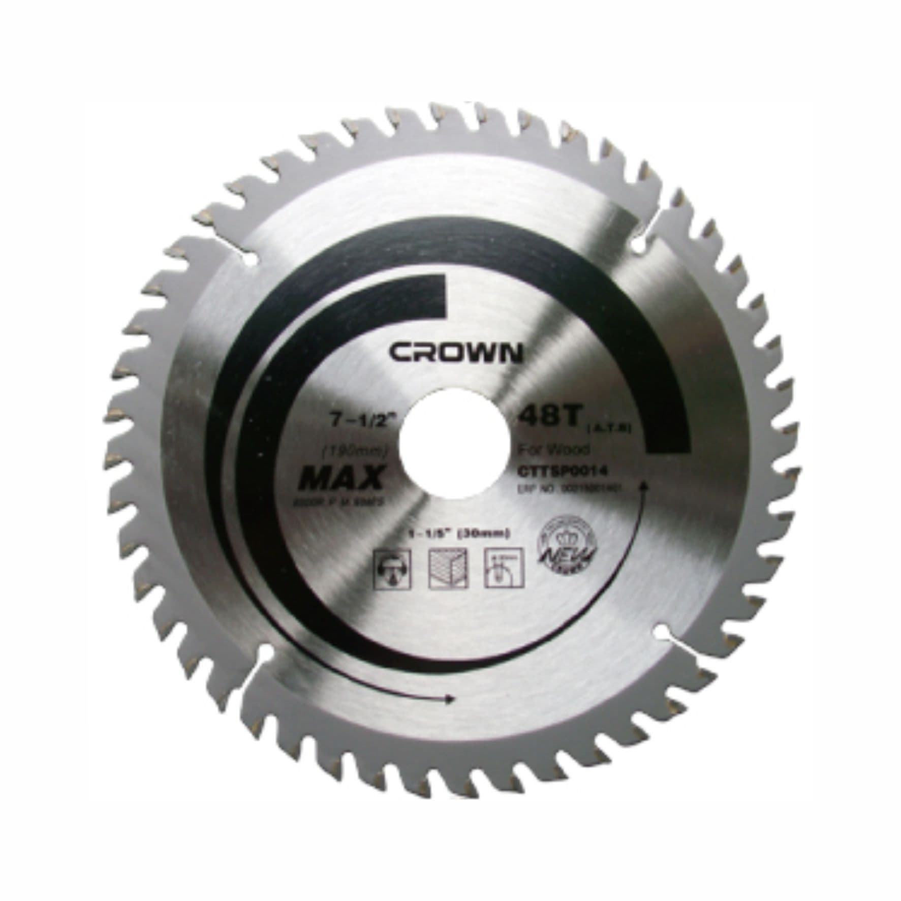 Диск пильный Crown CTTSP0017 дерево, быстрый рез 250х30/25.4/20мм 24Т