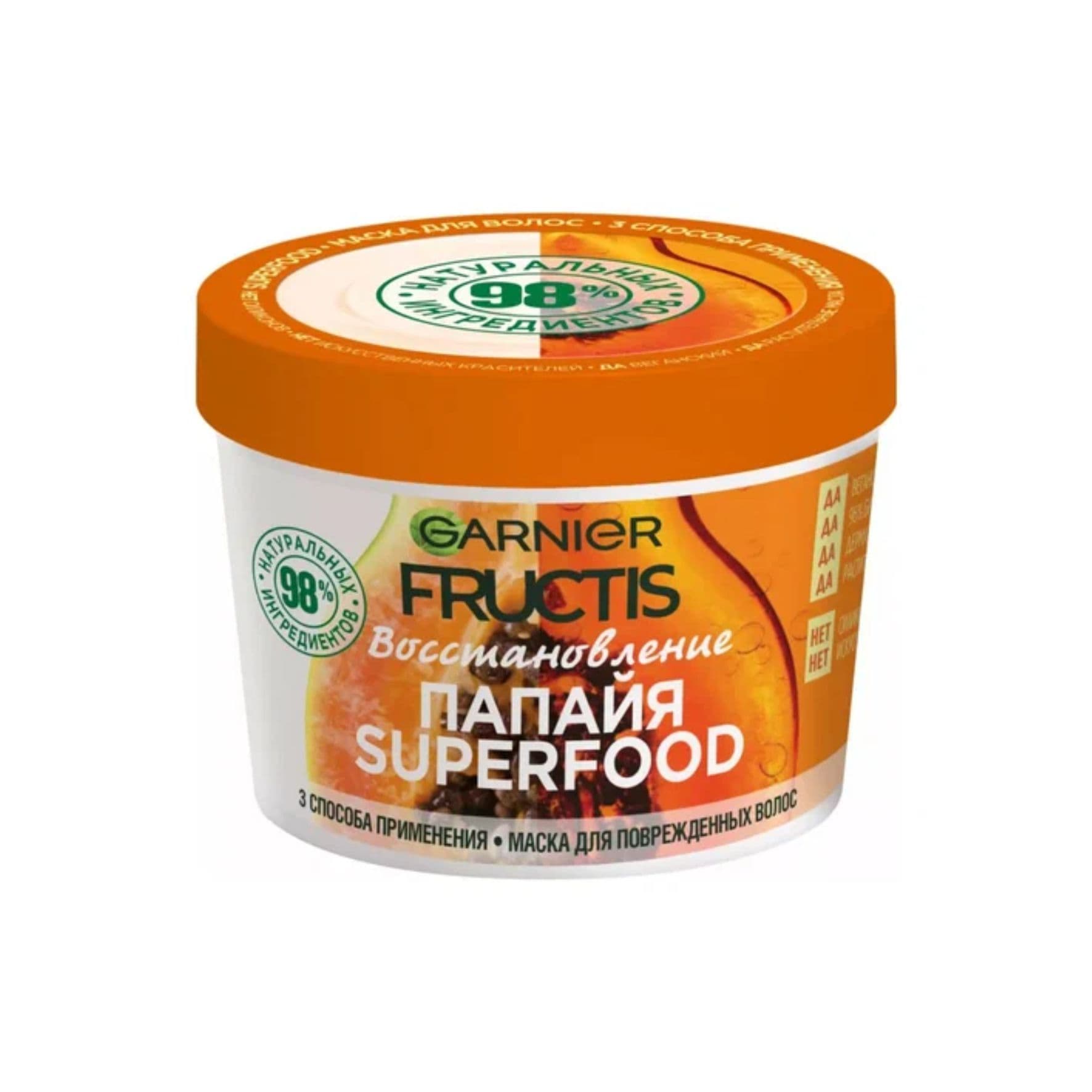 Маска для волос Fructis Папайя, восстановление 390мл