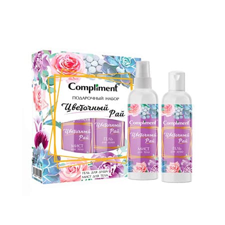 Подарочный набор №1881 Compliment Цветочный рай (гель для душа и мист) АД37575
