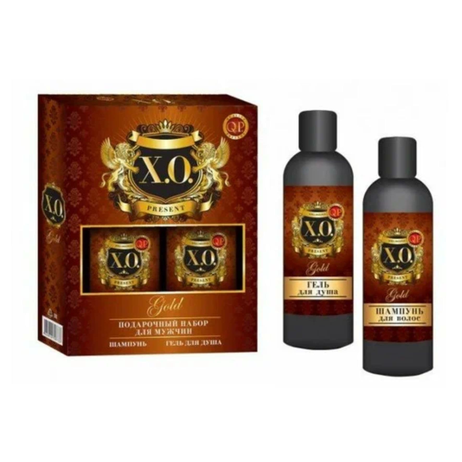 Подарочный набор Q.P. X.O.Gold №1006 (шампунь и гель для душа) АД21171